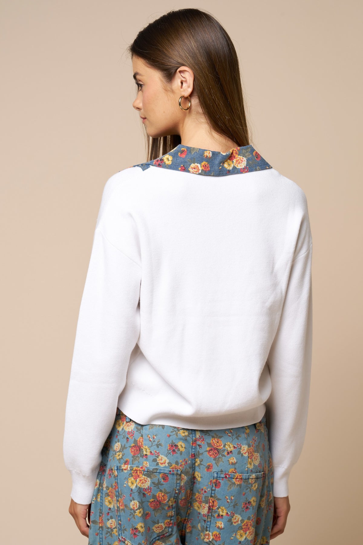 Floral sweater