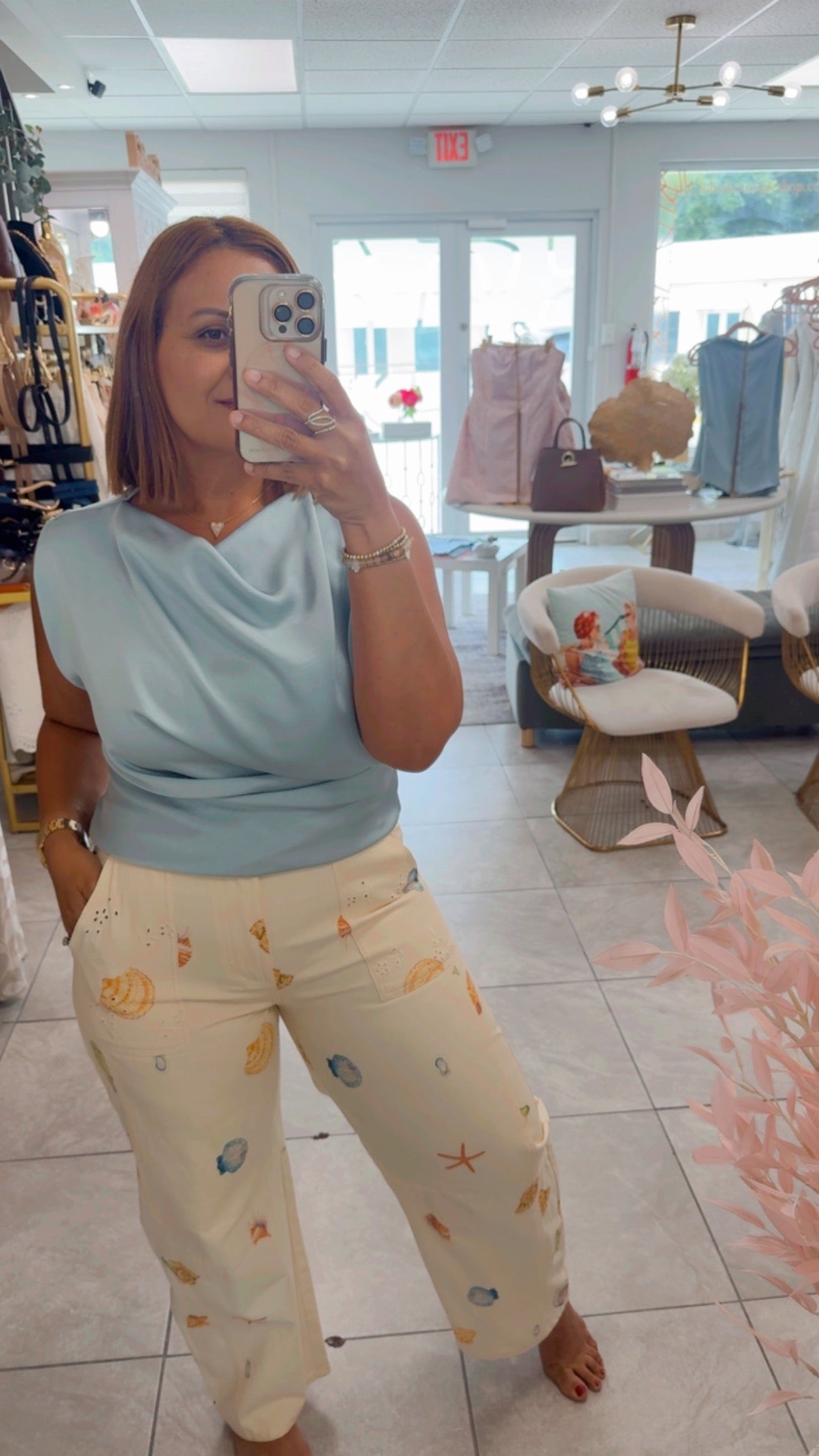 Seashell Beach Barrel Pant