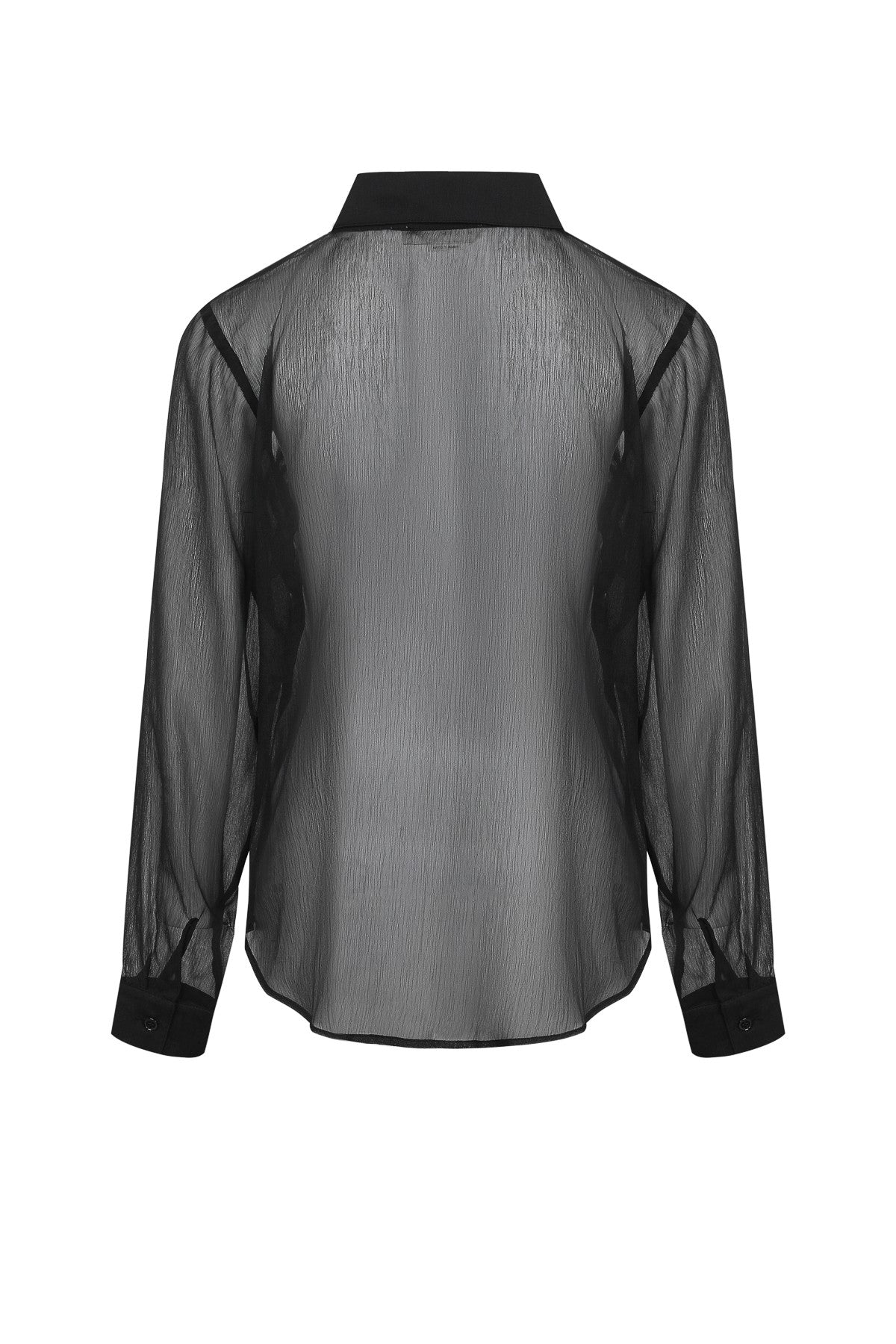 Black chiffon blouse