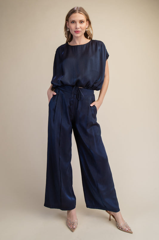 Navy elegant pant