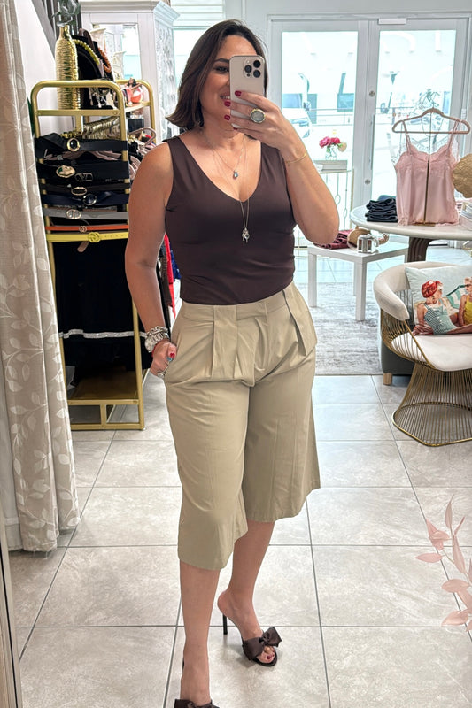 Olive Bermuda Short
