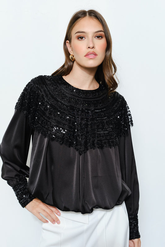 Delicate beaded Top