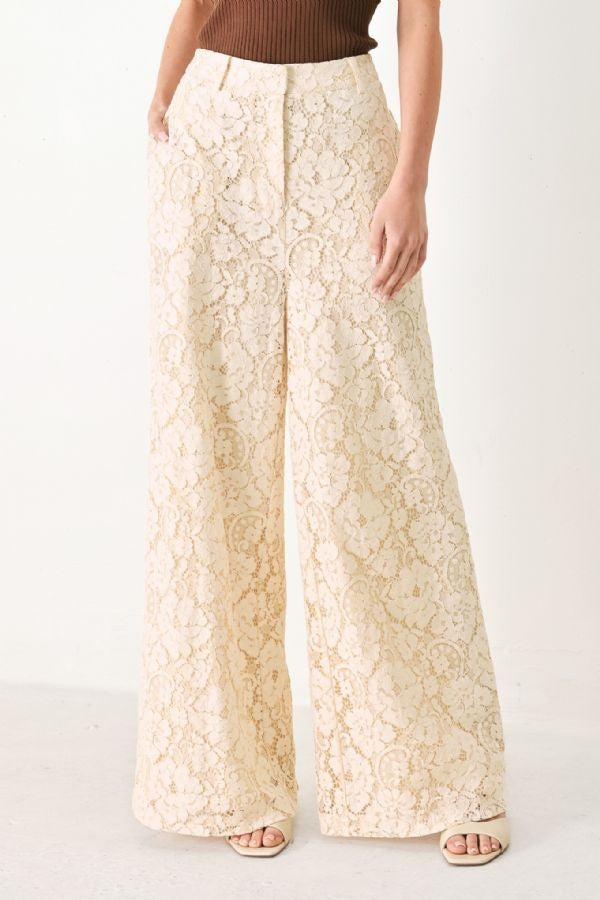 Lace Peach Pant
