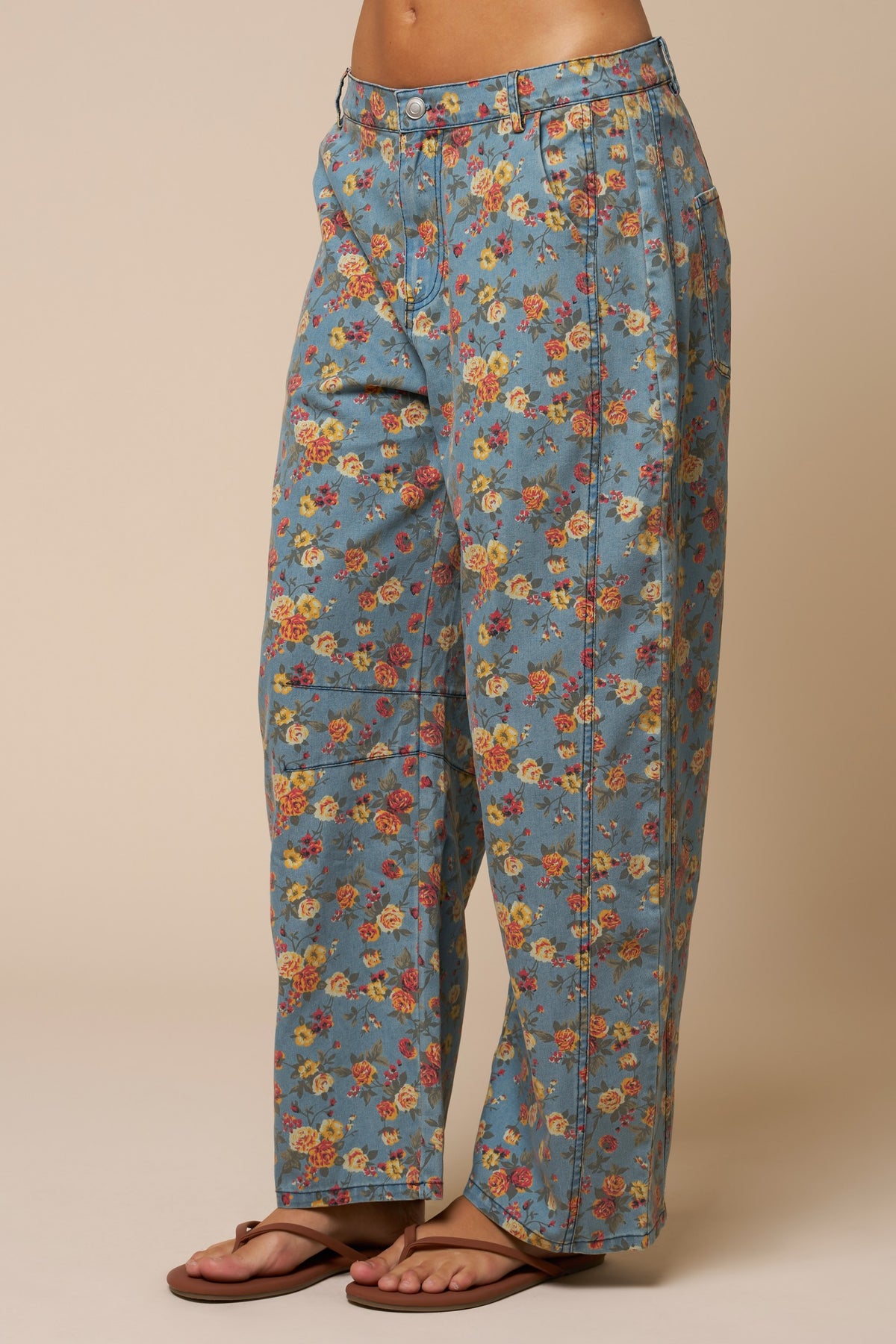 Denim blooming pant