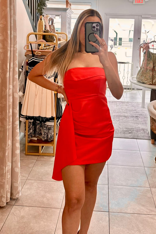 Bright Red Dress