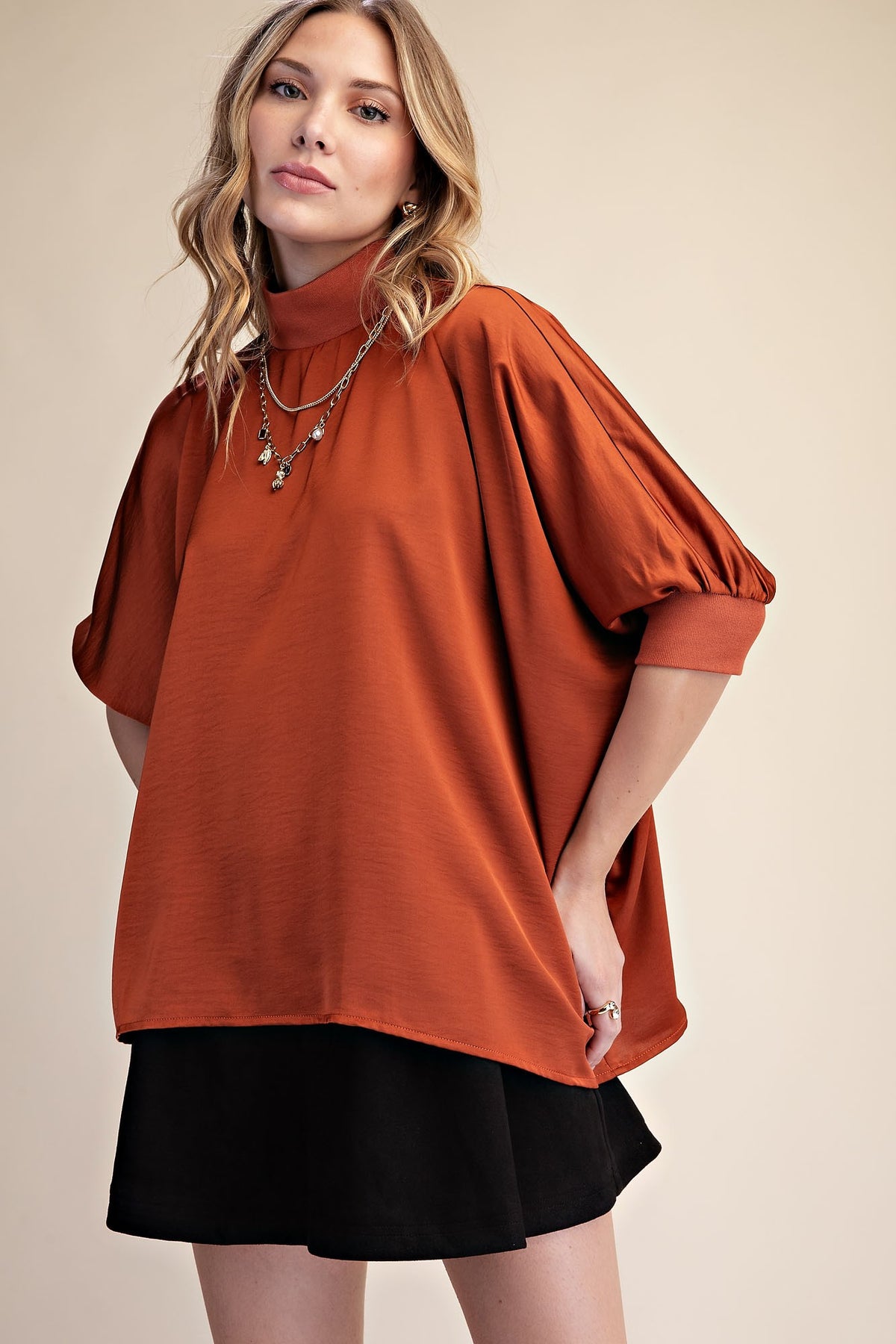 Rust oversized top