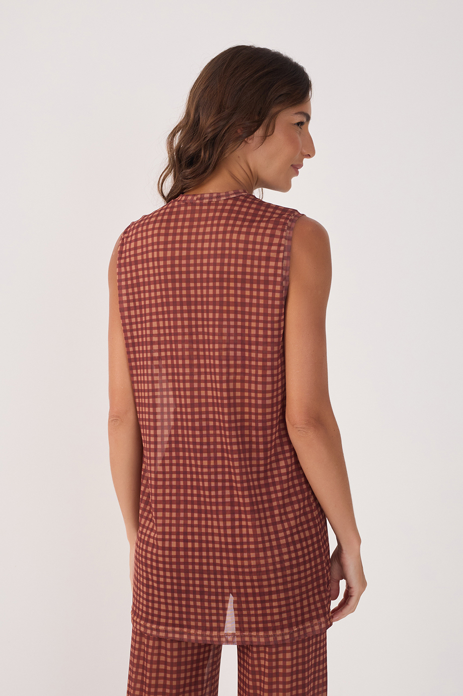 Vichy Print Mesh Set