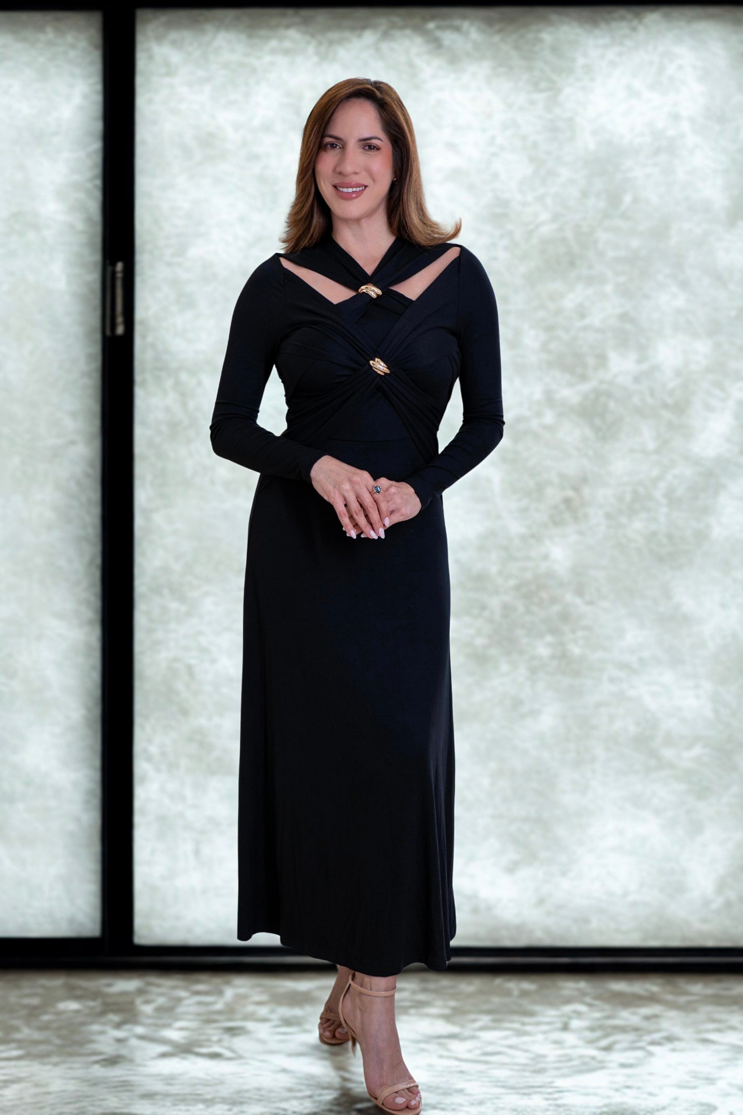 Twist cutout dress