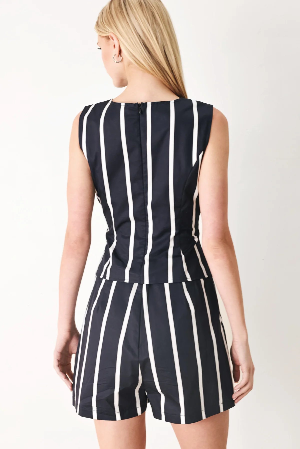 Navy stripe Top