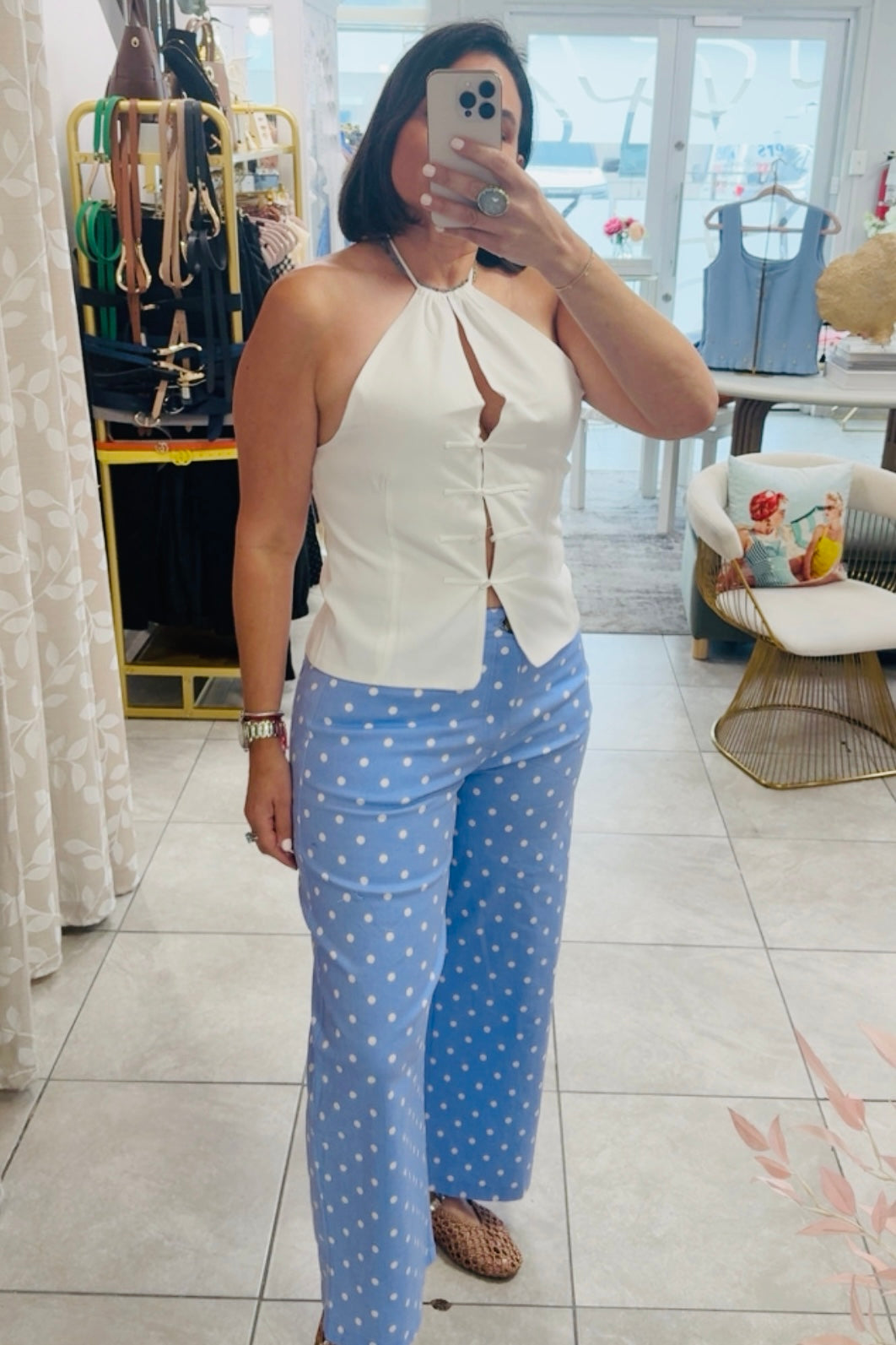 Sky blue Jean