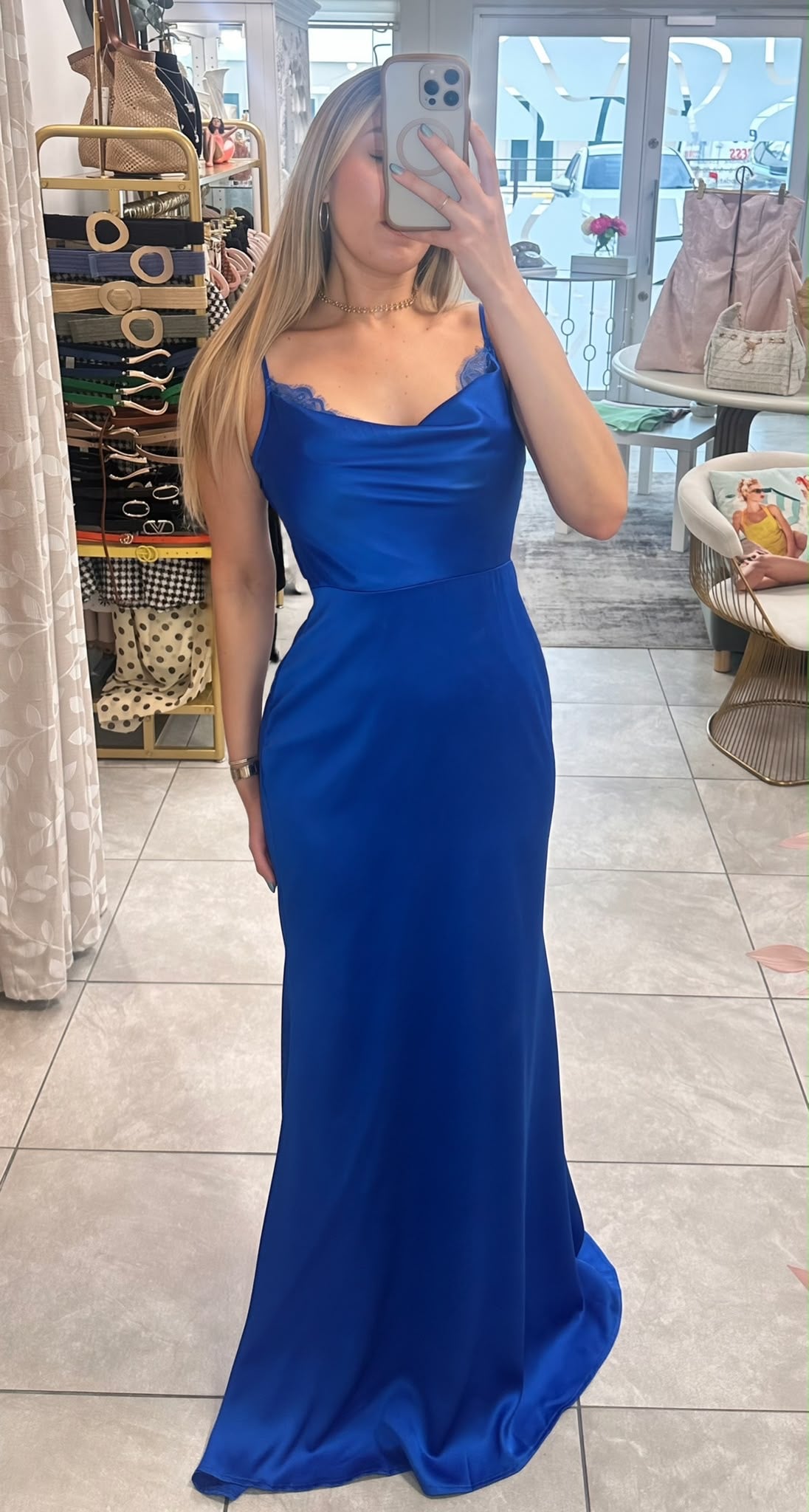All Eyes on Blue Dress