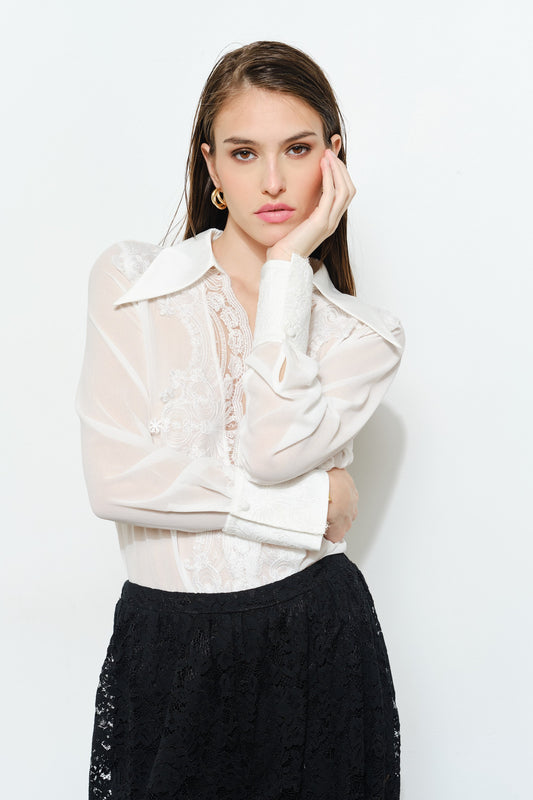 Luxe lace blouse