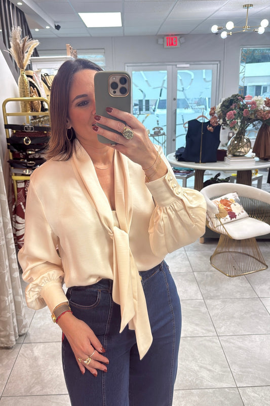 Champagne wishes blouse