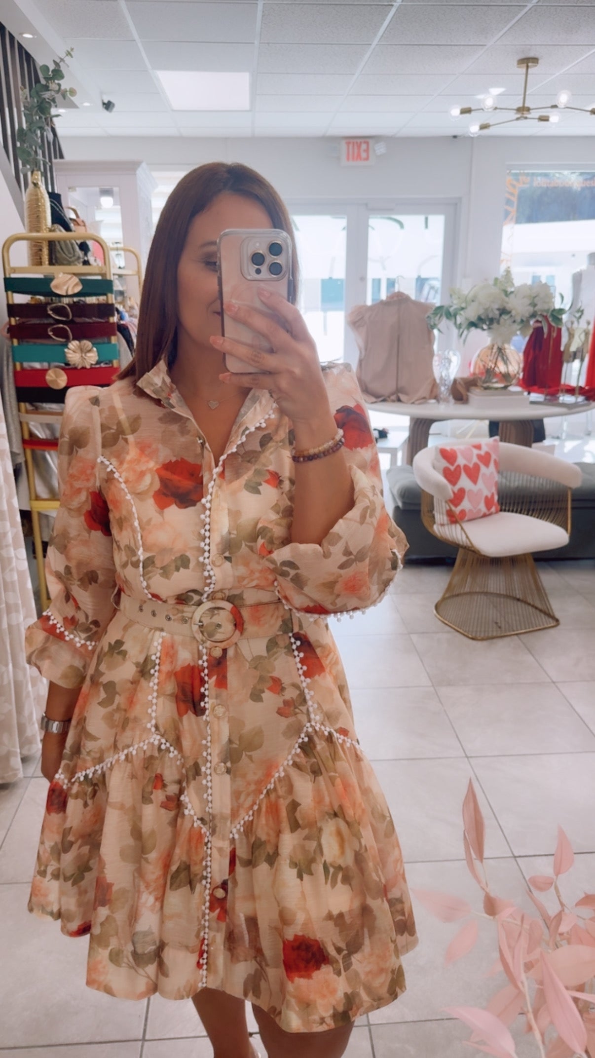 Bouquet of roses dress