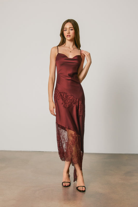 Romantic Wine Dress