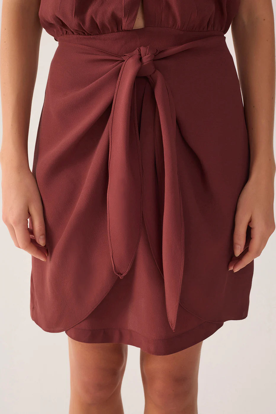 Halter wrap dress