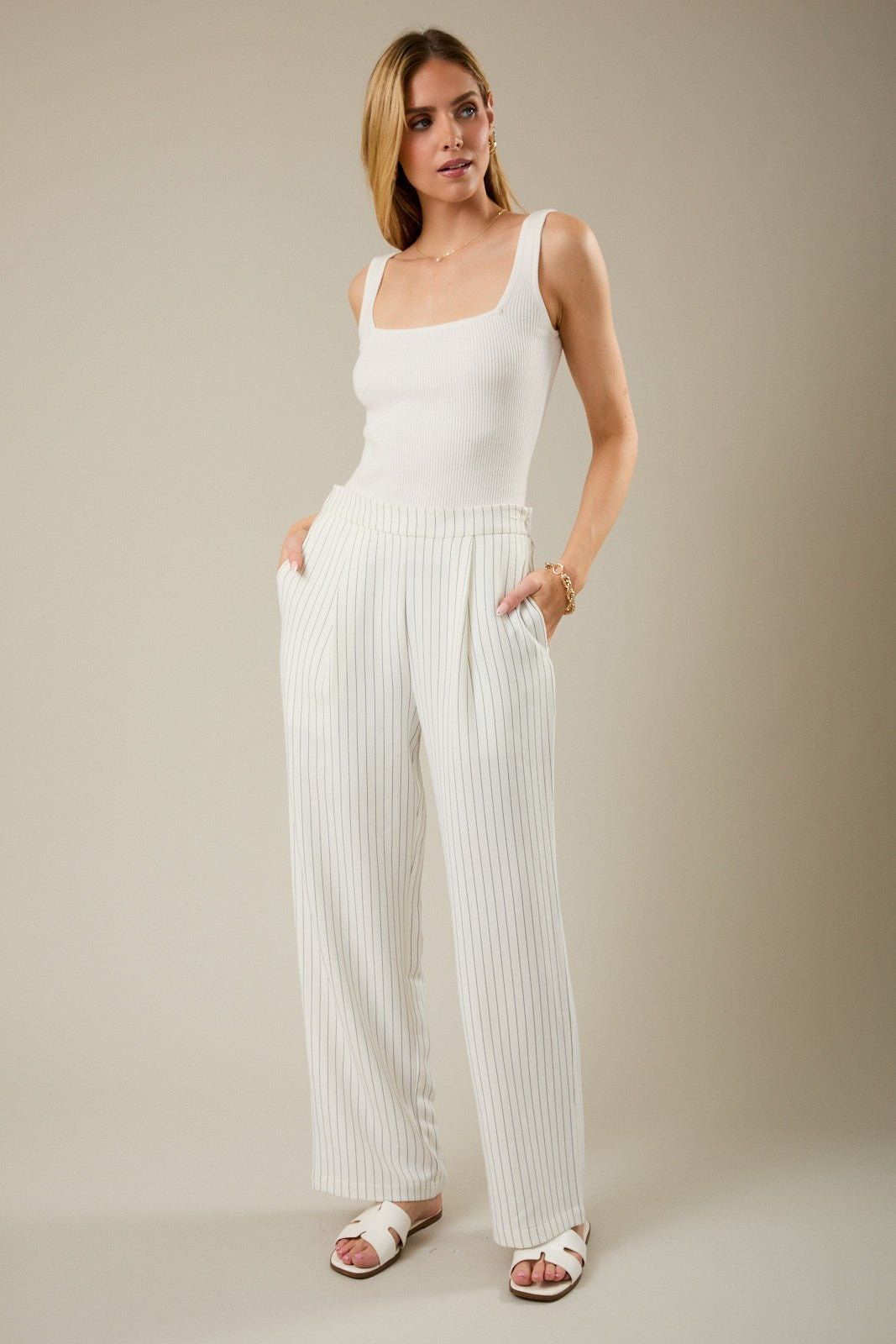 Stripe trouser pant