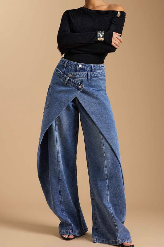 Crisscross Barrel Jean