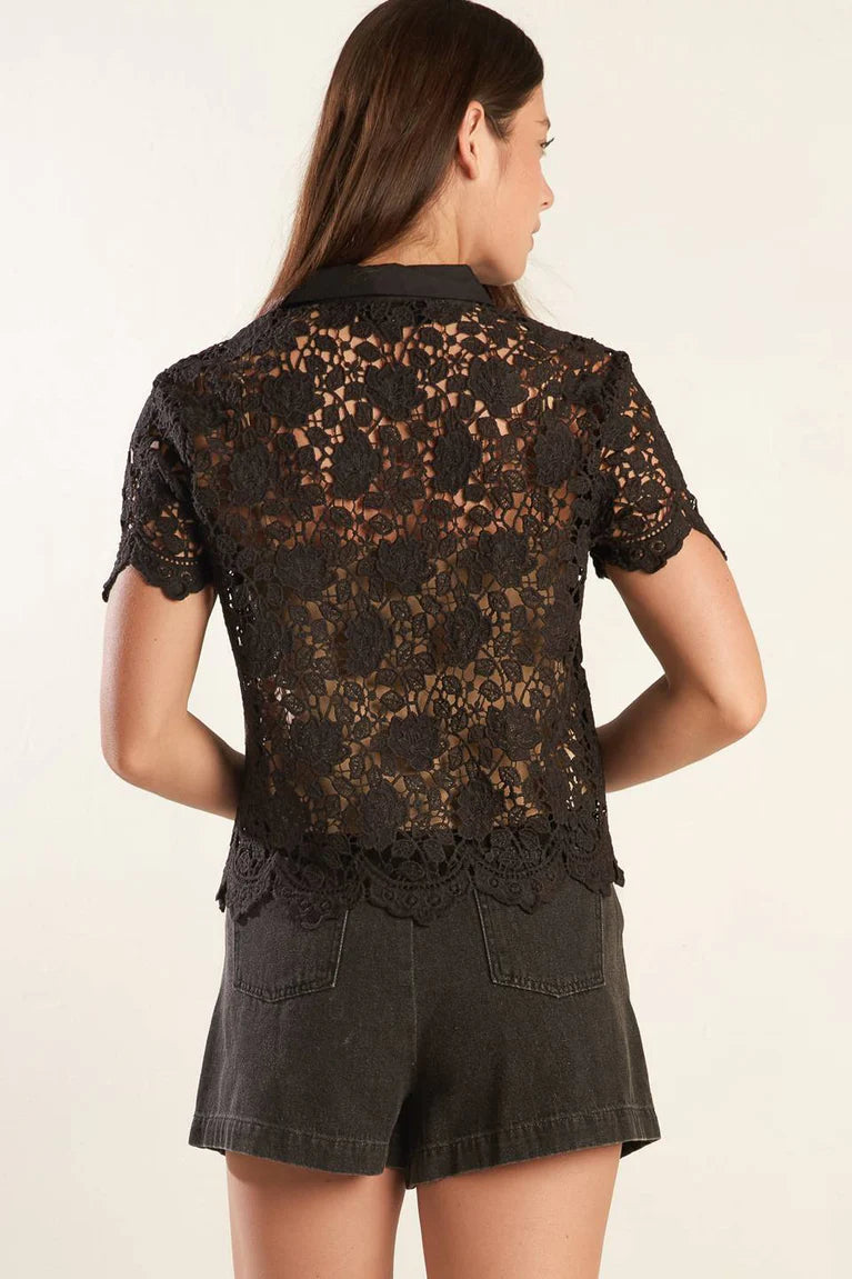 Black Lace Top