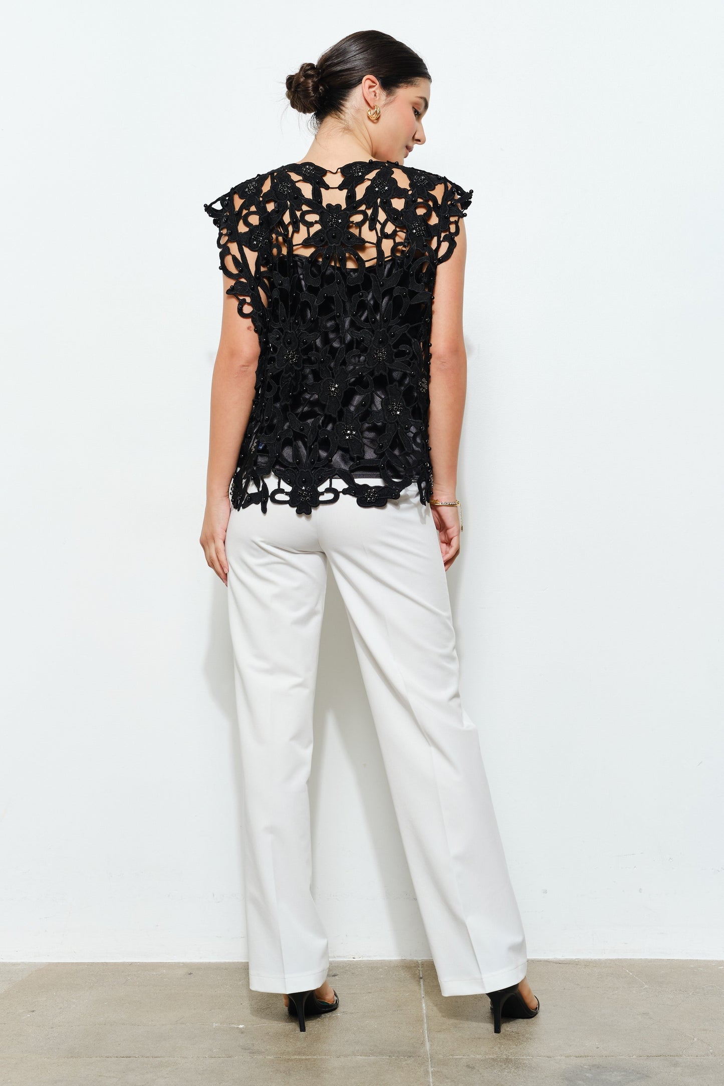 All Black Bead Top