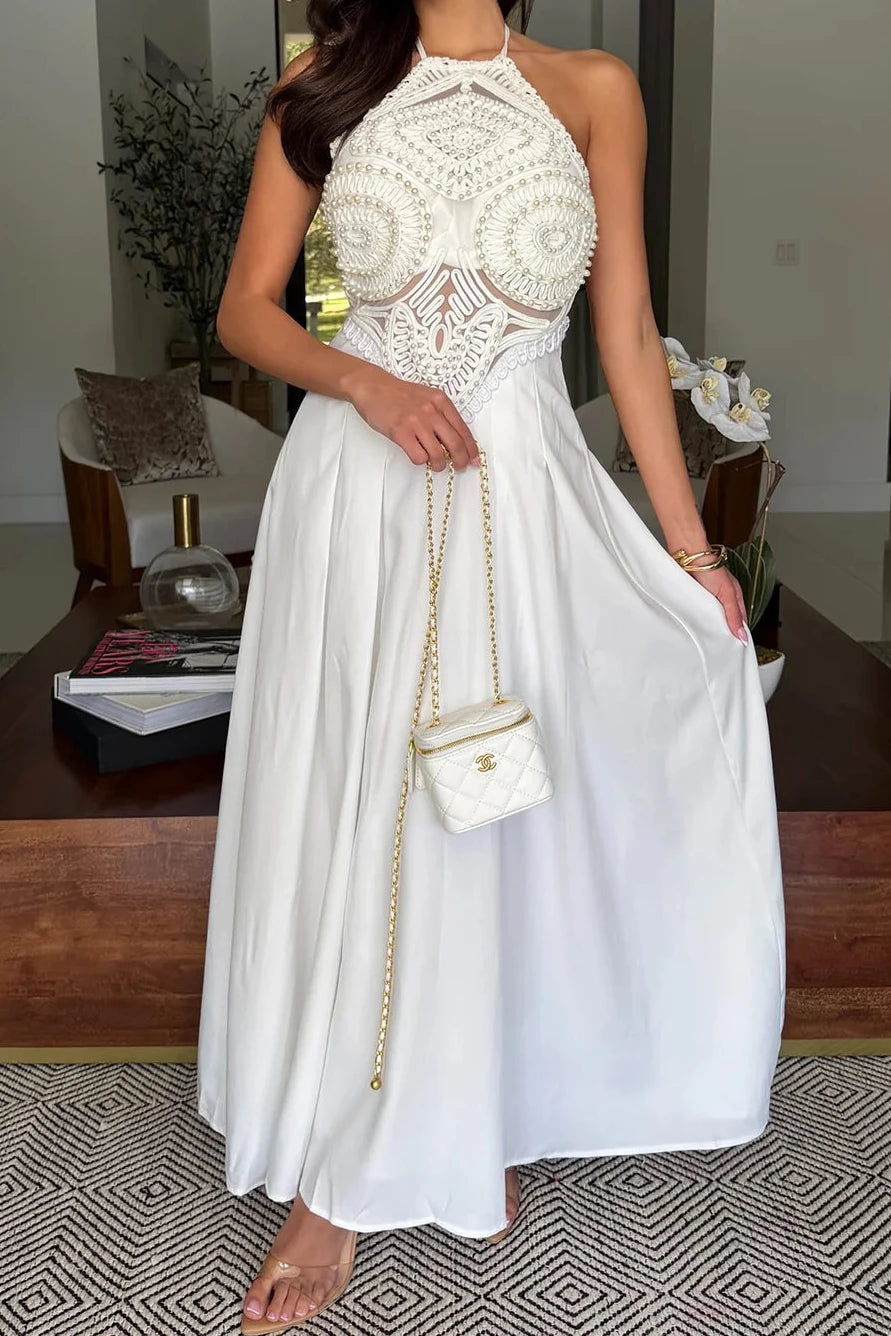 Romantic in Pearl Dress