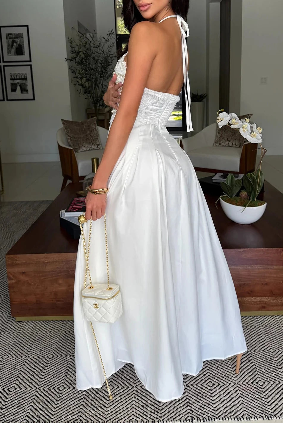 Romantic in Pearl Dress